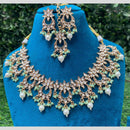 Amoliya Jewels Polki Kundan and Beads Necklace Set