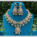 Amoliya Jewels Polki Kundan and Beads Necklace Set