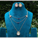 Amoliya jewels Whispers of Royalty Polki Kundan Necklace Set