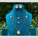 Amoliya jewels Whispers of Royalty Polki Kundan Necklace Set