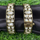 Amoliya Jewels Eternal Shine Polki Kundan Openable Bangles