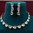 Amoliya Jewels Elegant Kundan Necklace Set