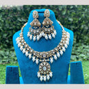 Amoliya Jewels Elegant Kundan and Pearl Necklace Set