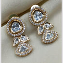 Amoliya Jewels Royal Polki Kundan And Austrian Stone Drop Earrings