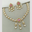 Amoliya Jewels Classic Polki Kundan Necklace Set