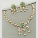 Amoliya Jewels Classic Polki Kundan Necklace Set