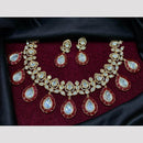 Amoliya Jewels Classic Polki Kundan Necklace Set