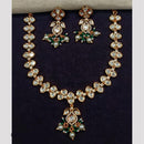 Amoliya Jewels Classic Polki Kundan And Pearl Necklace Set