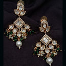 Amoliya Jewels Timeless Radiance Polki Kundan And Pearl Dangler Earrings