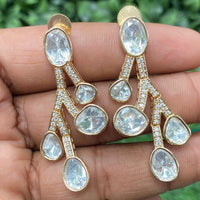 Amoliya Jewels Timeless Radiance Polki Kundan Dangler Earrings