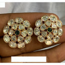 Amoliya Jewels Regal Finish Polki Kundan Studs Earrings