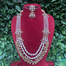 Amoliya Jewels Regal Gleam Polki Kundan And Pearl Necklace Set