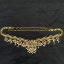 Amoliya Jewels Ethnic Spark Pota Stone And Pearls Necklace Set