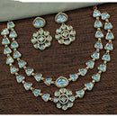 Amoliya Jewels Handcrafted Elegant Polki Kundan Stone Necklace Set