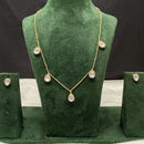 Amoliya Jewels Royal Polki Kundan Stone Heritage Necklace Set