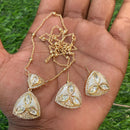 Amoliya Jewels Royal Polki Kundan Stone Heritage Necklace Set