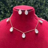 Amoliya Jewels Royal Polki Kundan Stone Heritage Necklace Set