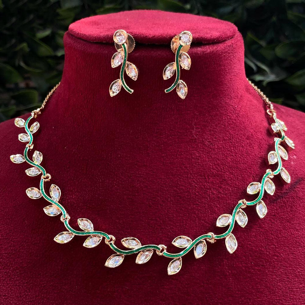 Amoliya Jewels Royal Polki Kundan And Meenakari Necklace Set