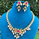 Amoliya Jewels Premium Kundan And Pearl Designer Necklace Set