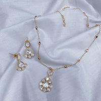 Amoliya Jewels Designer Polki Kundan Stone Necklace Set