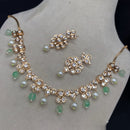Amoliya Jewels Designer Polki Kundan Stone And Beads Necklace Set