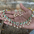 Amoliya Jewels Designer Polki Kundan Stone And Beads Necklace Set