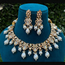 Amoliya Jewels Designer Polki Kundan Stone And Beads Necklace Set