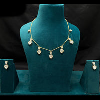 Amoliya Jewels Designer Polki Kundan Stone Necklace Set