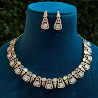 Amoliya Jewels Designer Polki Kundan Stone Necklace Set