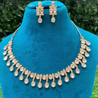 Amoliya Jewels Designer Polki Kundan Stone Necklace Set