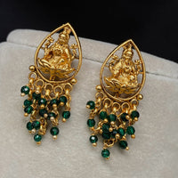 Amoliya Jewels Royal Look Goddess Temple Pearl Dangler Earrings