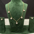 Amoliya Jewels Premium Polki Kundan Stone Necklace Set
