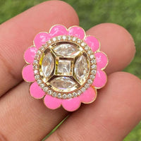 Amoliya Jewels Ethnic Polki Kundan Stone Rings