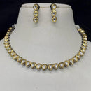 Amoliya Jewels Grand Kundan Stone Necklace Set 