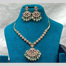 Amoliya Jewels Luxury Polki Kundan Stone Pearl And Beads Necklace Set 