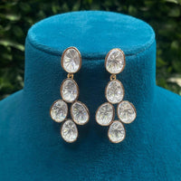 Amoliya Jewels Royal Polki Kundan Stone Designer Dangler Earrings