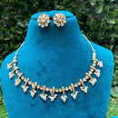 Amoliya Jewels Designer Polki Kundan Stone And Pearl Necklace Set