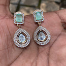 Amoliya Jewels Royal Polki Kundan Stone Designer Dangler Earrings
