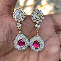 Amoliya Jewels Royal Polki Kundan Stone Designer Dangler Earrings