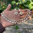 Amoliya Jewels Royal Polki Kundan Stone Necklace Set