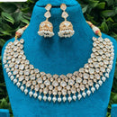 Amoliya Jewels Polki Kundan Stone Choker Necklace Set