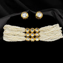 Amoliya Jewels Beautiful Polki Kundan Stone Necklace Set