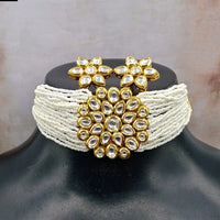 Amoliya Jewels Beautiful Polki Kundan Stone Necklace Set