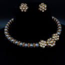 Amoliya Jewels Beautiful Polki Kundan Stone Necklace Set