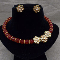 Amoliya Jewels Beautiful Polki Kundan Stone Necklace Set