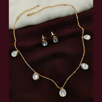 Amoliya Jewels Beautiful Crystal Stone Necklace Set