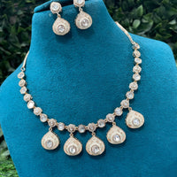 Amoliya Jewels Beautiful Polki Kundan Necklace Set