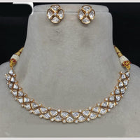 Amoliya Jewels Designer Ethnic Polki Kundan Stone Neckalce Set 