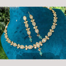 Amoliya Jewels Designer Polki Kundan Stone And Beads Neckalce Set