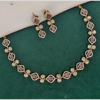 Amoliya Jewels Designer Ethnic Polki Kundan Stone Neckalce Set